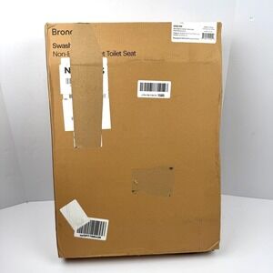 Brondell Swash S102-EW Non-Electric Bidet Toilet Seat Elongated White Dual Temp